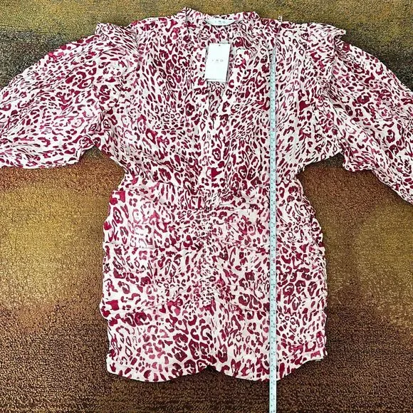 IRO Gira Dress Pink/White Size 40 - Picture 11 of 13